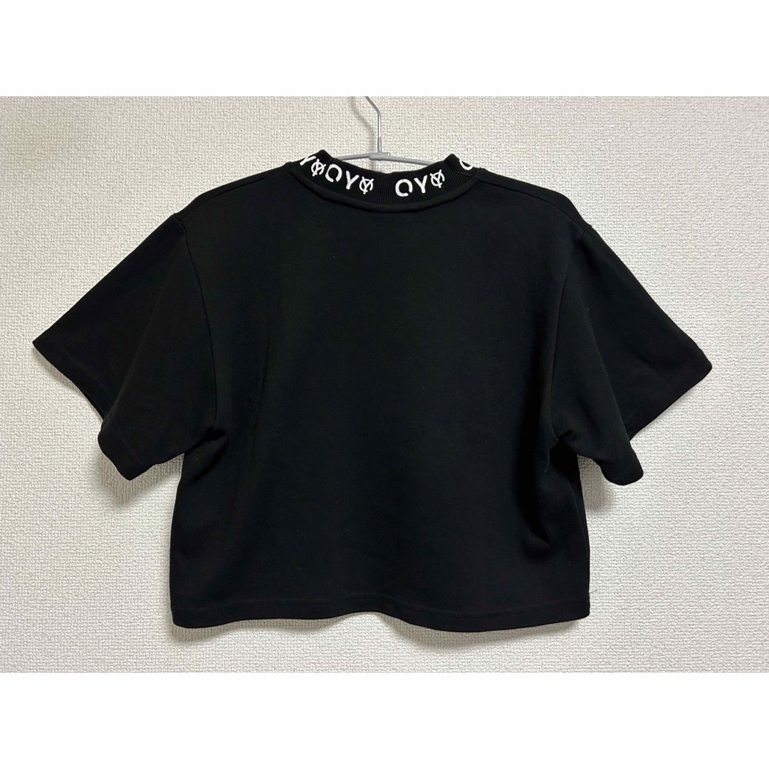 OY(オーワイ)の美品　OY/オーワイ』 ショートモックネック クロップド丈 半袖Tシャツ レディースのトップス(Tシャツ(半袖/袖なし))の商品写真