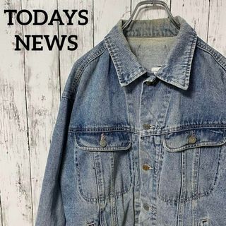 90s TODAYS NEWS USA古着 デニムジャケット ブルゾン メンズ(Gジャン/デニムジャケット)