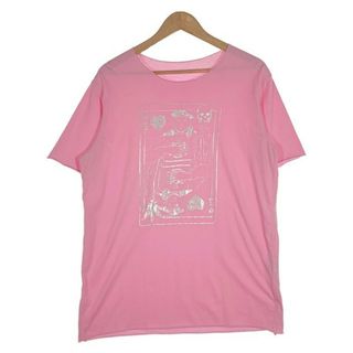 lucien pellat-finet ルシアンペラフィネ トランプ プリント カットオフTシャツ ピンク Size M(Tシャツ/カットソー(半袖/袖なし))