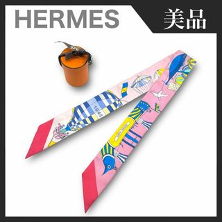 エルメス(Hermes)の【美品】HERMES ツイリー LES FOLIES DU CIEL 大空の狂気(バンダナ/スカーフ)