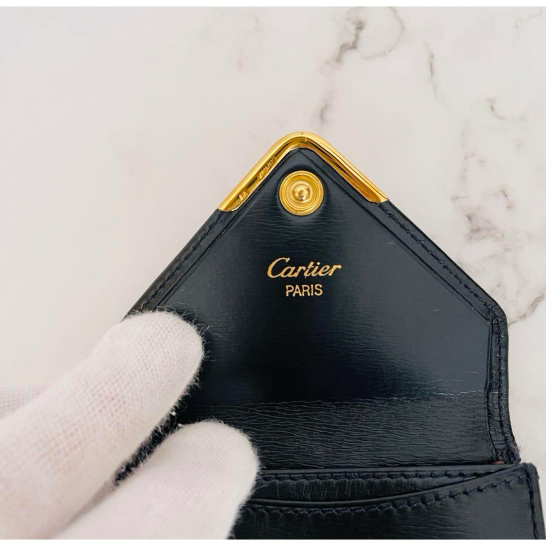 Cartier(カルティエ)の★激レア★カルティエ Cartier コインケース サファイアライン ネイビー メンズのファッション小物(コインケース/小銭入れ)の商品写真