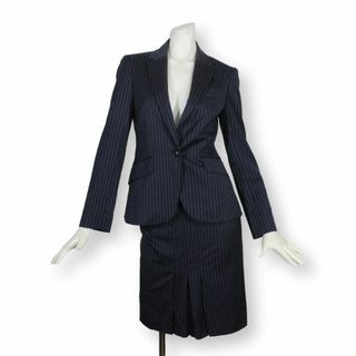13【極美品】P.S.FA スカートスーツ 9 濃紺 M 面接 ★未使用に近い★(スーツ)