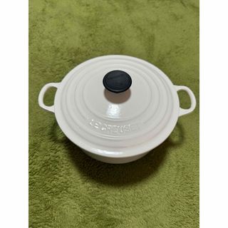 LE CREUSET - ルクルーゼ ココットロンド 20cm ホワイト 両手鍋