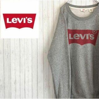 リーバイス(Levi's)のリーバイス　トレーナー　スウェット ビックロゴ　グレー　レッドタブ　S(スウェット)