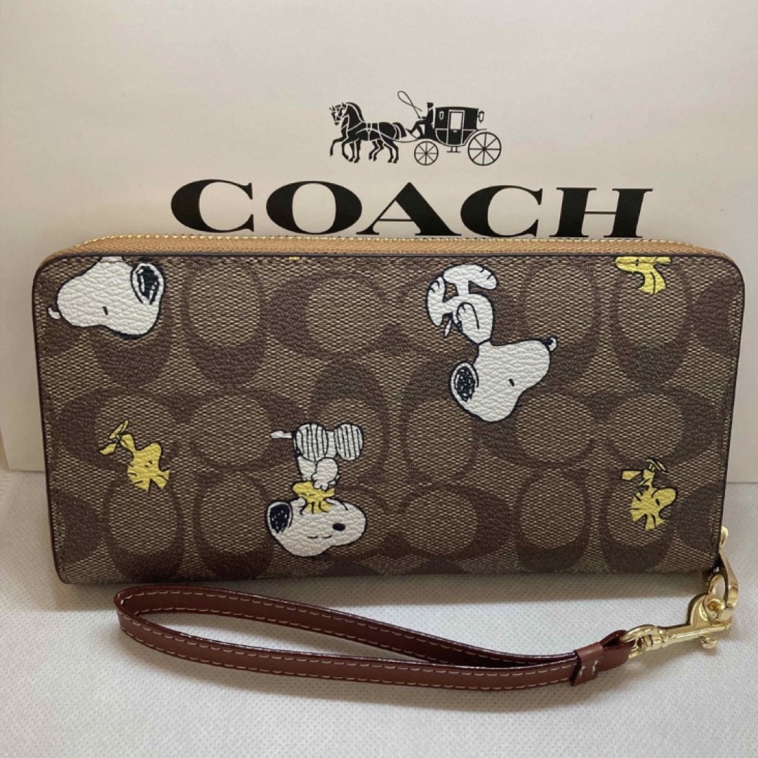 COACH(コーチ)のコーチ×ピーナッツコラボ長財布CE705 レディースのファッション小物(財布)の商品写真