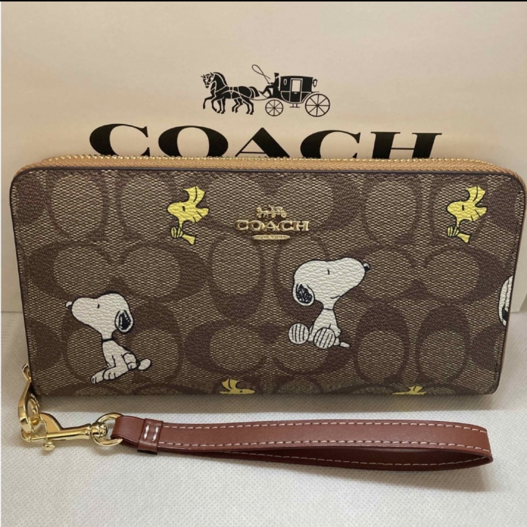 COACH(コーチ)のコーチ×ピーナッツコラボ長財布CE705 レディースのファッション小物(財布)の商品写真