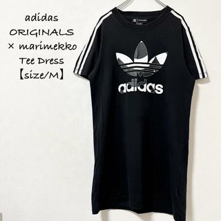 オリジナルス(Originals（adidas）)の美品★アディダス×marimekko/マリメッコ★ワンピース★ブラック/黒白★M(その他)