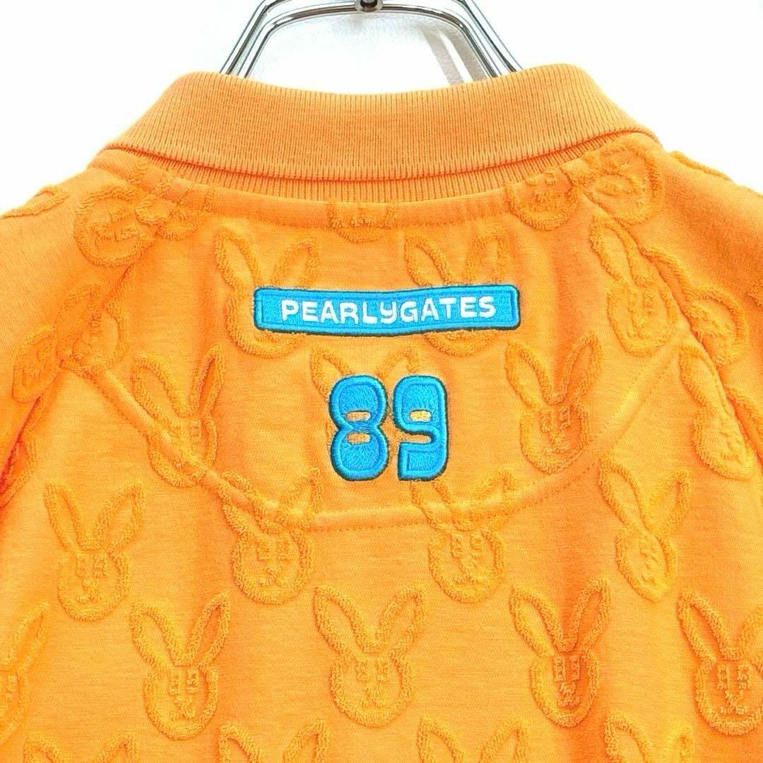 PEARLY GATES(パーリーゲイツ)の未使用品❗️パーリーゲイツ　1/M 半袖ワンピース　オレンジ　うさぎ　総柄 スポーツ/アウトドアのゴルフ(ウエア)の商品写真