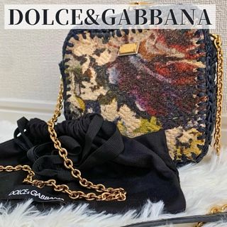 DOLCE&GABBANA - 【入手困難】 ドルチェアンドガッバーナ チェーン ジャガード ショルダーバッグ