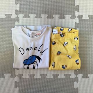 ザラキッズ(ZARA KIDS)のザラベイビー　ディズニー　ドナルドダッグ　パジャマ(パジャマ)