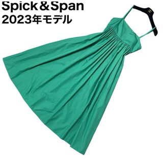 スピックアンドスパン(Spick & Span)の美品　Spick&Span ロング丈ワンピース　マキシ丈　キャミワンピース(ロングワンピース/マキシワンピース)