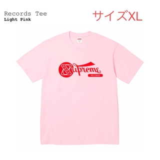 シュプリーム(Supreme)のSupreme Records tee XL ライトピンク(Tシャツ/カットソー(半袖/袖なし))