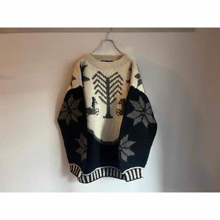 [Ecuador Knit]vintage oversize wool knit