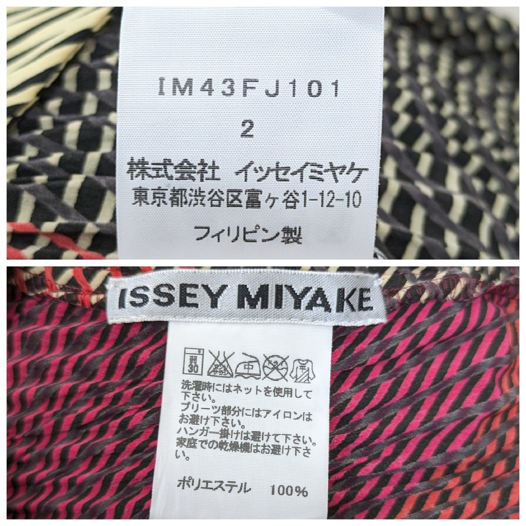 ISSEY MIYAKE(イッセイミヤケ)の★ 美品 2014年 イッセイミヤケ ★ 総柄 プリーツ ブラウス レディースのトップス(シャツ/ブラウス(長袖/七分))の商品写真