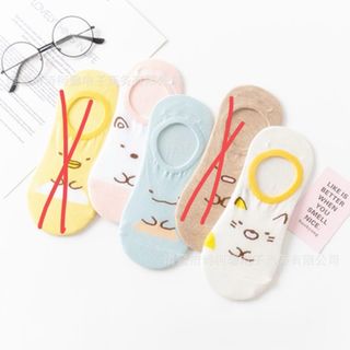 ENDO SOCKS すみっこモチーフの可愛いショートソックス三足セット(靴下/タイツ)