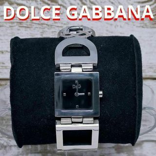 ドルチェアンドガッバーナ(DOLCE&GABBANA)の動作品　ドルチェ＆ガッバーナ　ブラック　シルバー　ステンレス　腕時計　定価9万円(腕時計)