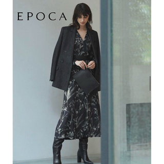 EPOCA - 美品✨EPOCA エポカ ドローイングフラワードレス シルク混 ロングワンピース