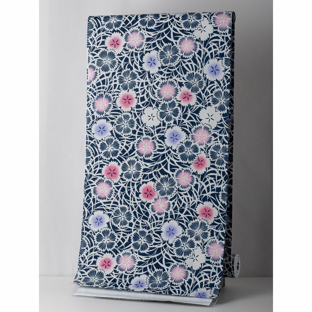 浴衣反物】NO.3610 (紺/撫子)新品【桜七軒】変わり織り 日本製の通販 浴衣反物】NO.3610 (紺/撫子)新品【桜七軒】変わり織り 日本製の通販