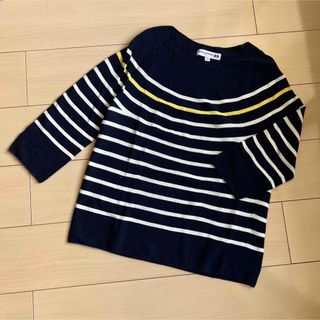 ユニクロ(UNIQLO)のUNIQLO INES コットンボーダーニット(ニット/セーター)