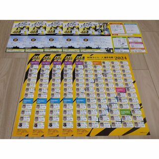 2024年阪神タイガースヒッティングマーチ歌詞カード・選手名鑑(各5枚)(応援グッズ)