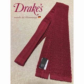 ドレイクス(DRAKES)の【新品•未使用品】Drake's／ドレイクス／ニットタイ／バーガンディ／ドイツ製(ネクタイ)