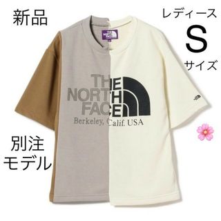 ザノースフェイス(THE NORTH FACE)の別注モデル Sサイズ アシンメトリー Tシャツ ノースフェイス アイボリー(Tシャツ(半袖/袖なし))