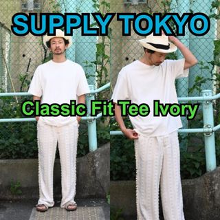 SUPPLY Classic Fit Tee Ivory COMOLI M 白