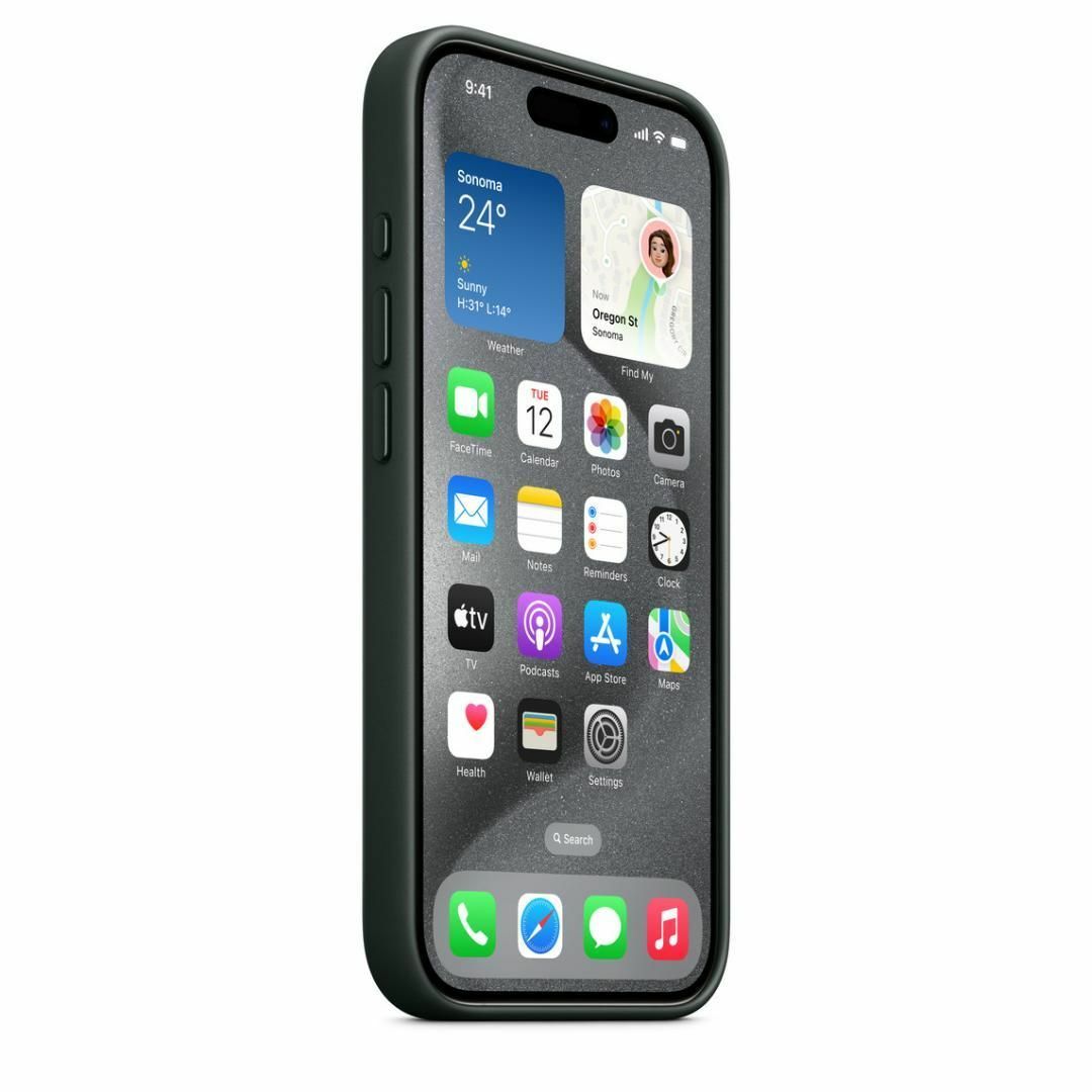 iPhone Apple アップル 純正 15 ファインウーブンケース・エバー