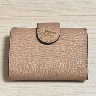 コーチ(COACH)のコーチ COACH 2つ折り財布 トープ ベージュ(財布)