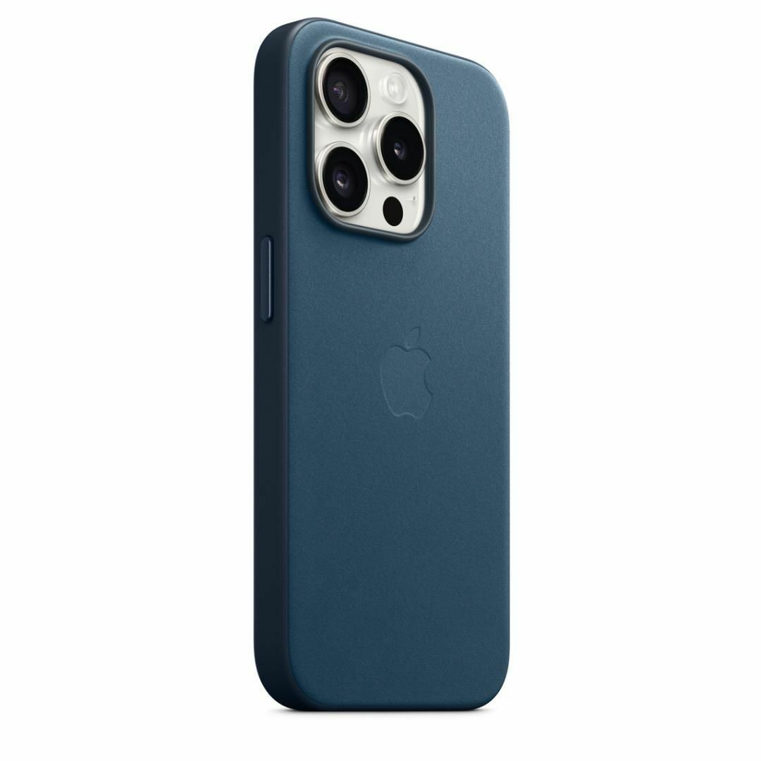 新品-純正互換品 iPhone15pro ファインウーブンケース-ブルー スマホ/家電/カメラのスマホアクセサリー(iPhoneケース)の商品写真