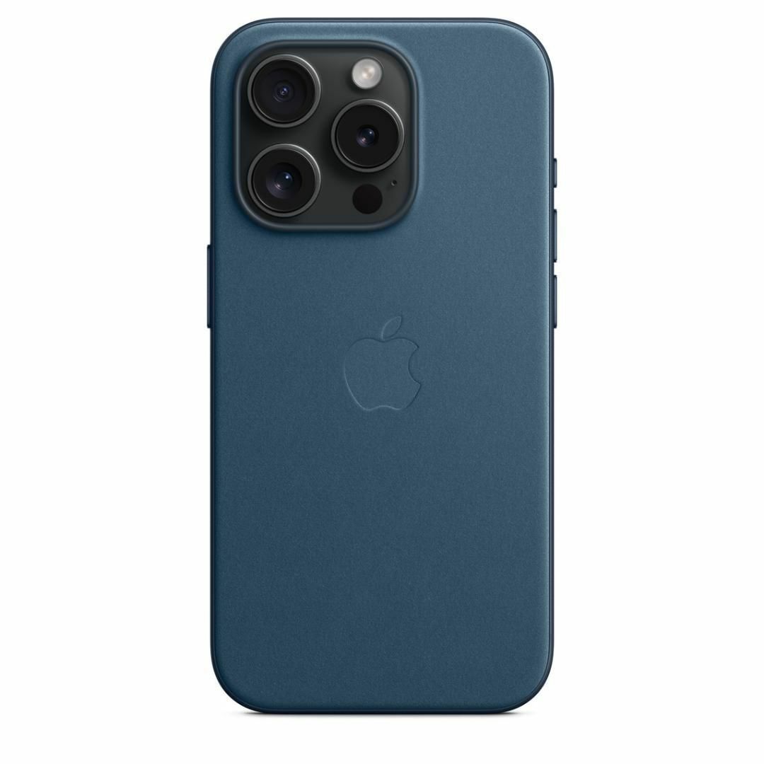 新品-純正互換品 iPhone15pro ファインウーブンケース-ブルー スマホ/家電/カメラのスマホアクセサリー(iPhoneケース)の商品写真