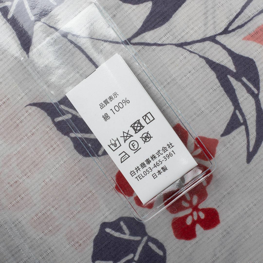 【浴衣反物】NO.3623 （白/紫陽花）新品【桜七軒】変わり織り 日本製 レディースの水着/浴衣(浴衣)の商品写真