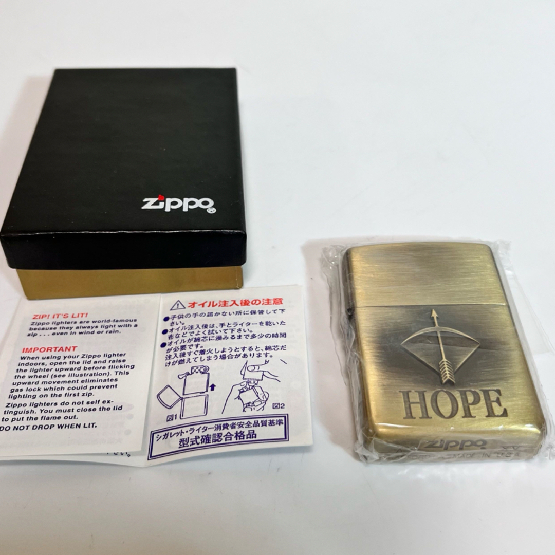 ZIPPO ジッポー　HOPE　ホープ ライター　1991年 メンズのファッション小物(タバコグッズ)の商品写真