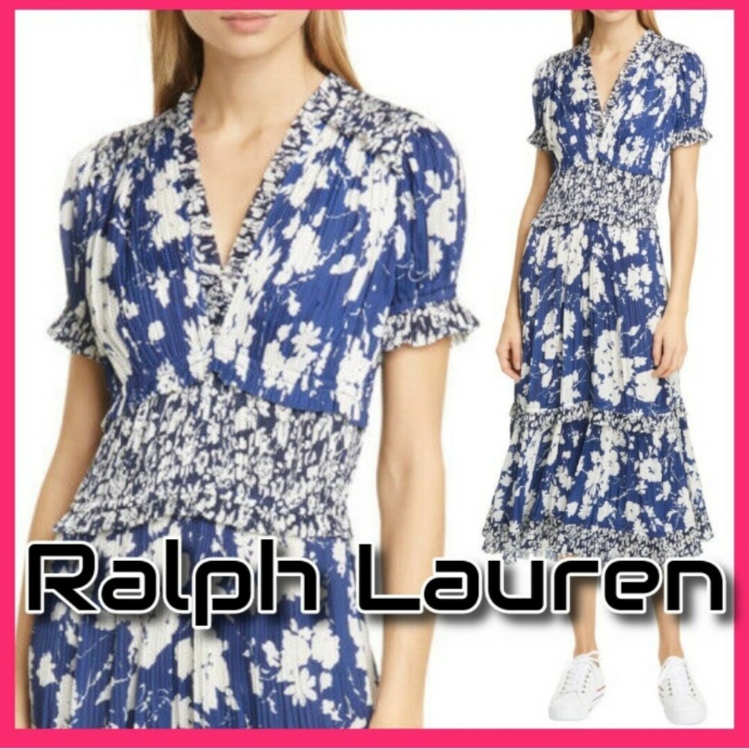 POLO RALPH LAUREN(ポロラルフローレン)のRalph Lauren 花柄ドレス レディースのワンピース(ロングワンピース/マキシワンピース)の商品写真