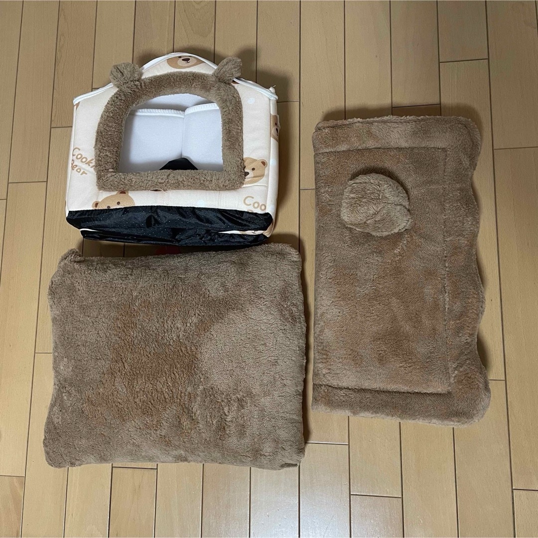 猫 犬 ペットベッド ドーム型 猫小屋 犬小屋 クッション ペットマット　クマ　 その他のペット用品(かご/ケージ)の商品写真