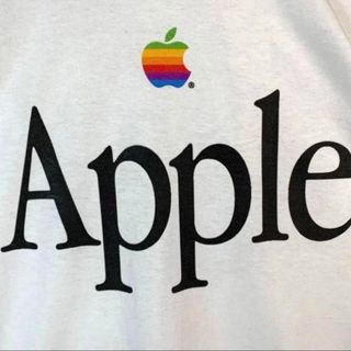 XLアップルTシャツトラビススコットAPPLE 野村訓市ホワイト 白 デカロゴ(Tシャツ/カットソー(半袖/袖なし))