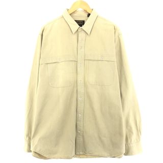 エディーバウアー(Eddie Bauer)の古着 90年代 エディーバウアー Eddie Bauer 長袖 コットンツイルシャツ メンズXL ヴィンテージ /eaa438005(シャツ)