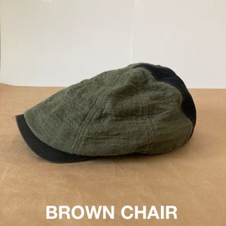 ※ダメージ有※ BROWNCHAIR ブラウンチェア　ハンチング　カーキ(ハンチング/ベレー帽)