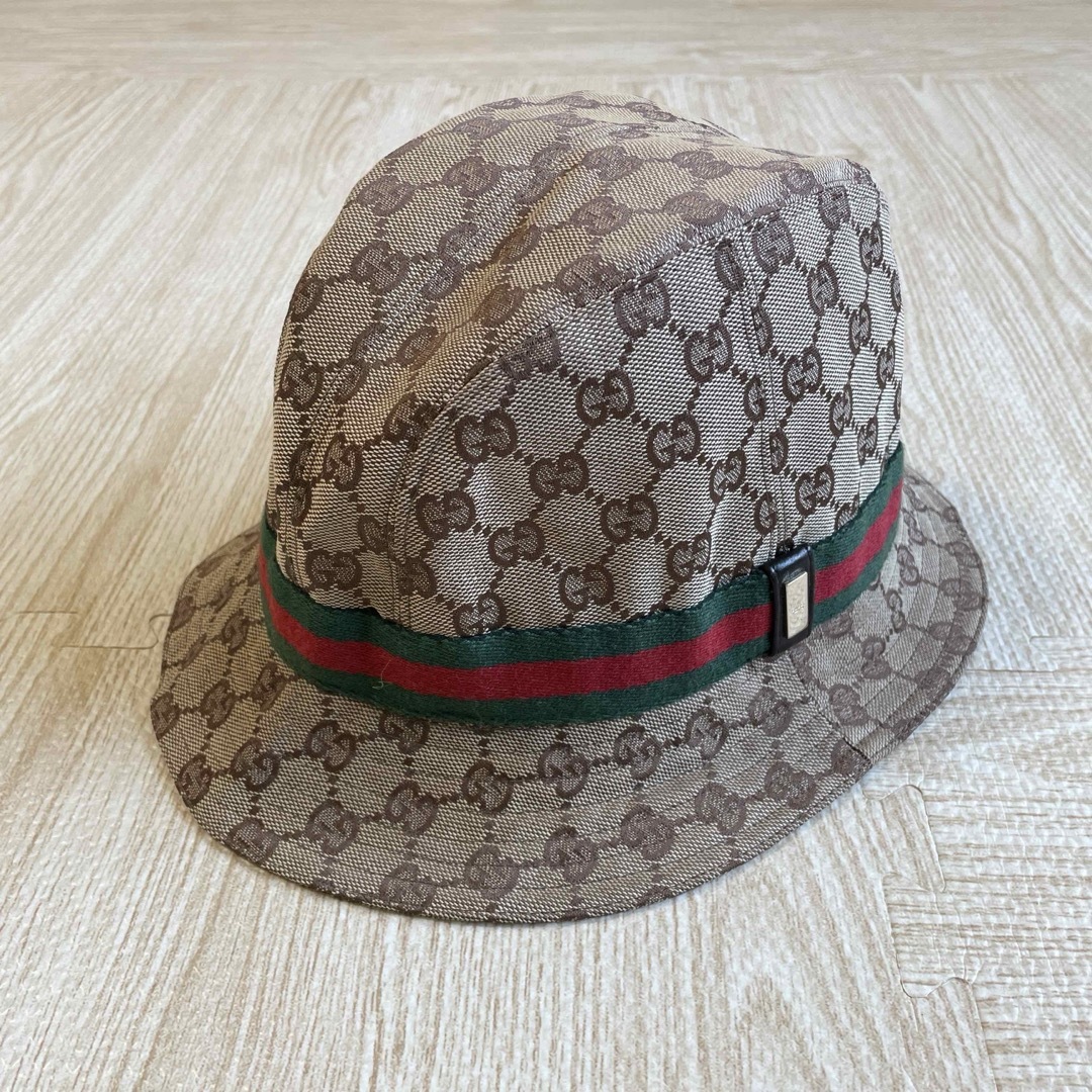 Gucci(グッチ)のサイズL グッチ GUCCI GG柄 シェリーライン キャンバスハット レディースの帽子(ハット)の商品写真