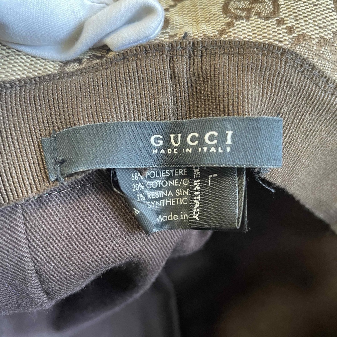 Gucci(グッチ)のサイズL グッチ GUCCI GG柄 シェリーライン キャンバスハット レディースの帽子(ハット)の商品写真