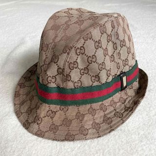 Gucci - サイズL グッチ GUCCI GG柄 シェリーライン キャンバスハット