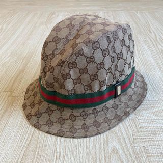 グッチ(Gucci)のサイズL グッチ GUCCI GG柄 シェリーライン キャンバスハット(ハット)