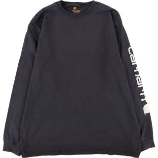 carhartt - 古着 カーハート Carhartt ORIGINAL FIT バックプリント ロングTシャツ ロンT メンズL /eaa438447