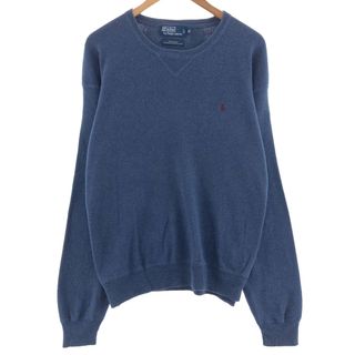 ラルフローレン(Ralph Lauren)の古着 ラルフローレン Ralph Lauren POLO by Ralph Lauren コットンニットセーター メンズXXL 長袖 /eaa390516(ニット/セーター)