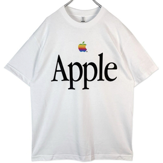 XXLアップルTシャツトラビススコットAPPLE L野村訓市ホワイト白 デカロゴ(Tシャツ/カットソー(半袖/袖なし))