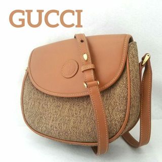 グッチ(Gucci)のGUCCI オールドグッチ 総柄 ショルダーバッグ ヴィンテージ レザー 革(ショルダーバッグ)