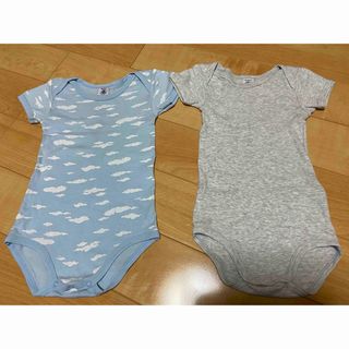 プチバトー(PETIT BATEAU)のプチバトー　ロンパース肌着　18month(肌着/下着)