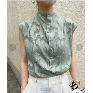 アメリヴィンテージ(Ameri VINTAGE)のAMERI NECK TWIST BLOUSE(シャツ/ブラウス(半袖/袖なし))