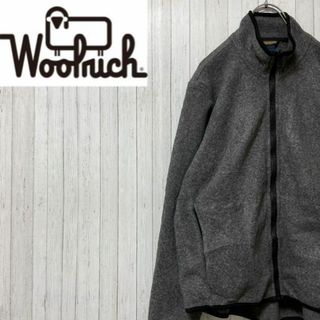 WOOLRICH - ウールリッチ　フリースジャケット　グレー　ジップアップ　アウトドア　古着女子　S