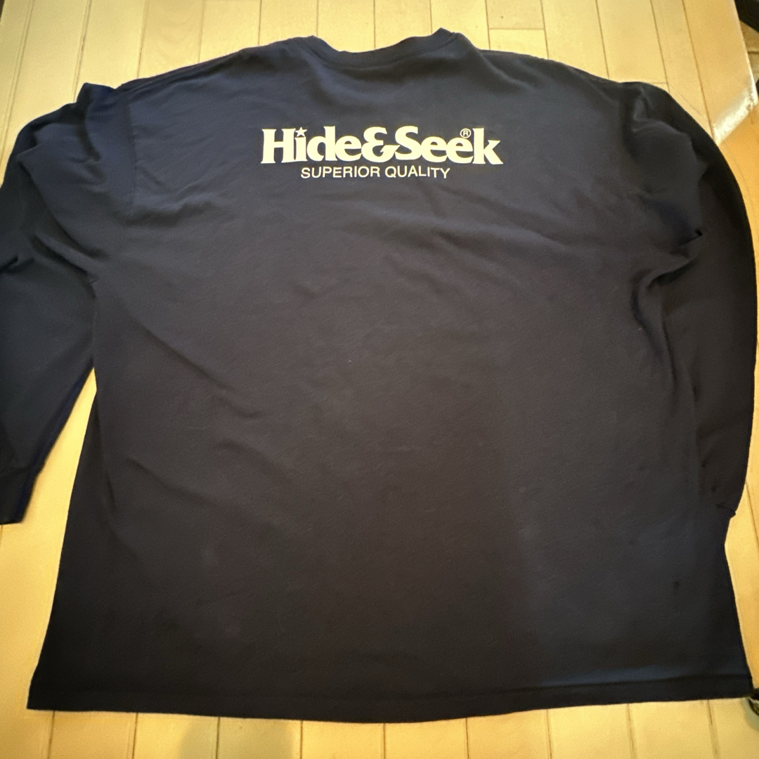 HIDE AND SEEK(ハイドアンドシーク)のHIDE AND SEEK ハイドアンドシーク ロゴ ロングスリーブ ロンT メンズのトップス(Tシャツ/カットソー(七分/長袖))の商品写真